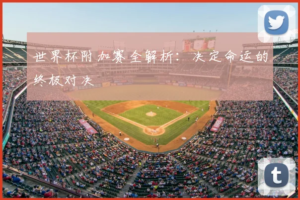 世界杯附加赛全解析:决定命运的终极对决